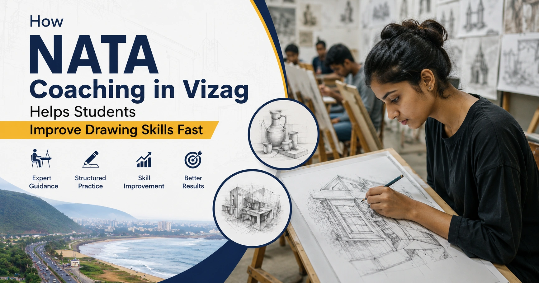 How NATA Coaching in Vizag Improves Drawing Skills