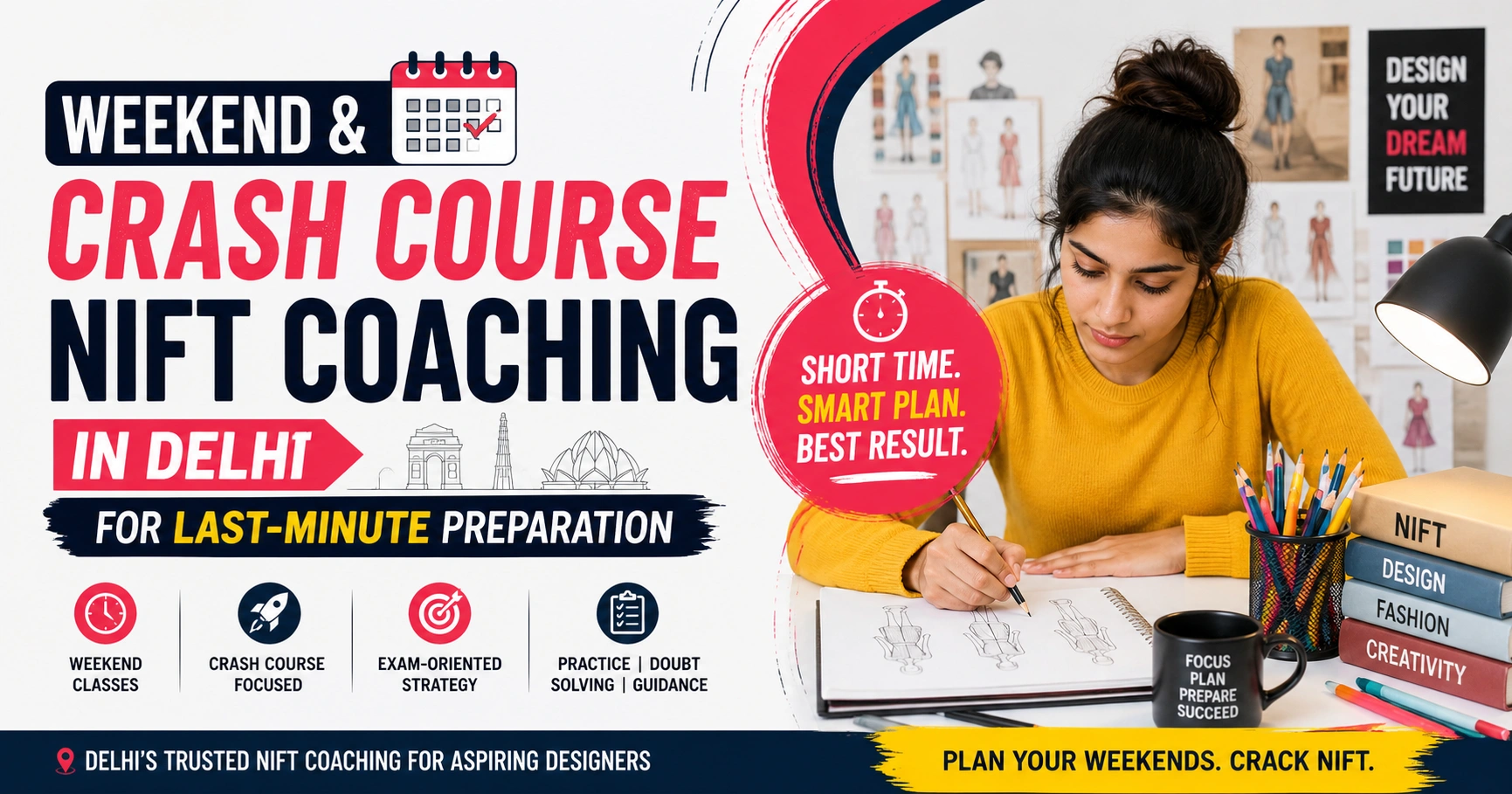 Weekend & Crash NIFT Coaching in Delhi Guide